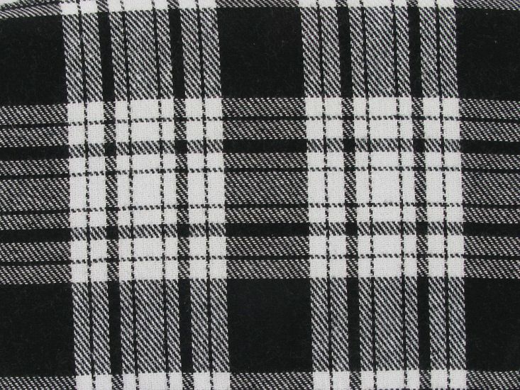 Highlands Wool Blend, Glen, Black and White