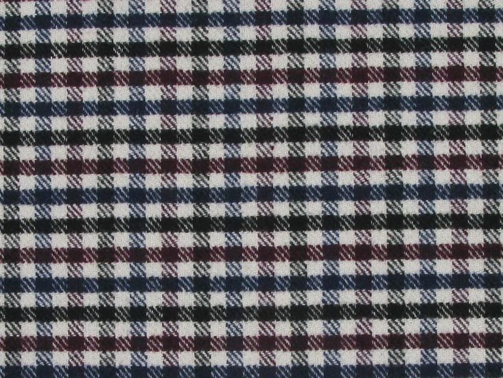 Hockey Stretch Check Italian Wool Blend