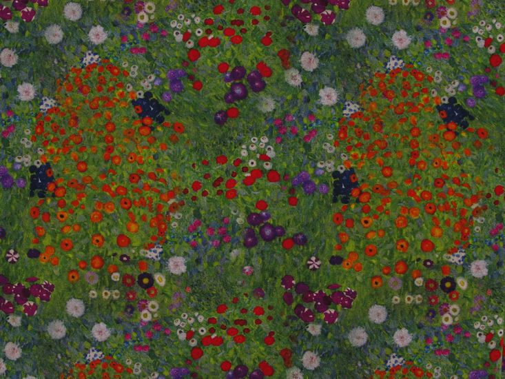 Iconic Art Cotton Jersey Print, Flower Garden