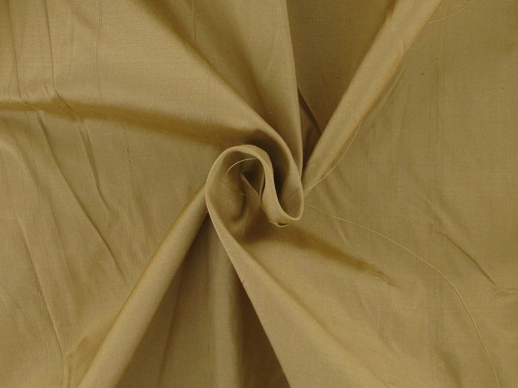 Indian Silk Dupion, Beige Gold