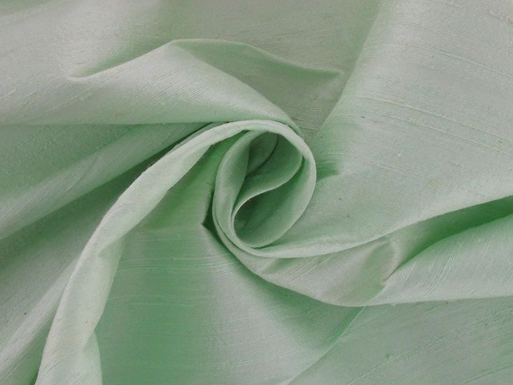 Slubby Silk Dupion, Bright Mint