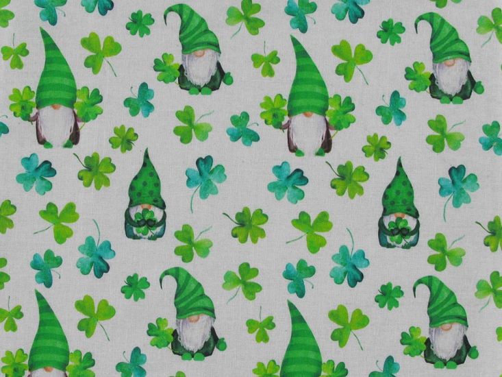 Irish Charm Cotton Print, Clover Gonks