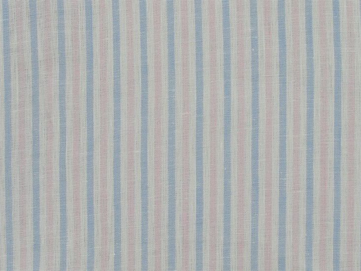 Katesbridge Mixed Candy Stripe Irish Linen, Sky Pink