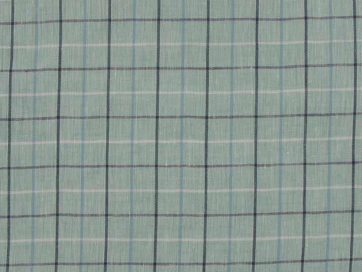 Katesbridge Relax Plaid Irish Linen, Mint