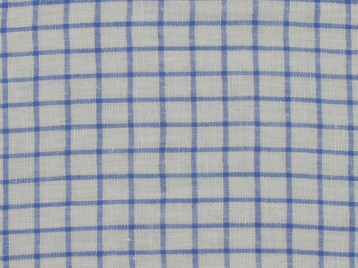 Keady Graph Check Irish Linen, Royal