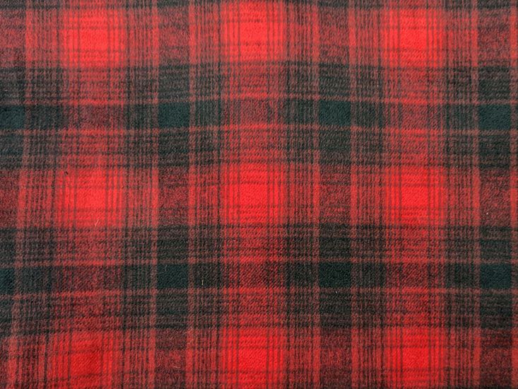Laith Check Wool Blend, Red