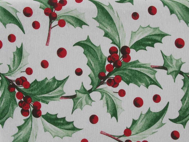 Large Holly Cotton Rich Panama Canvas, White