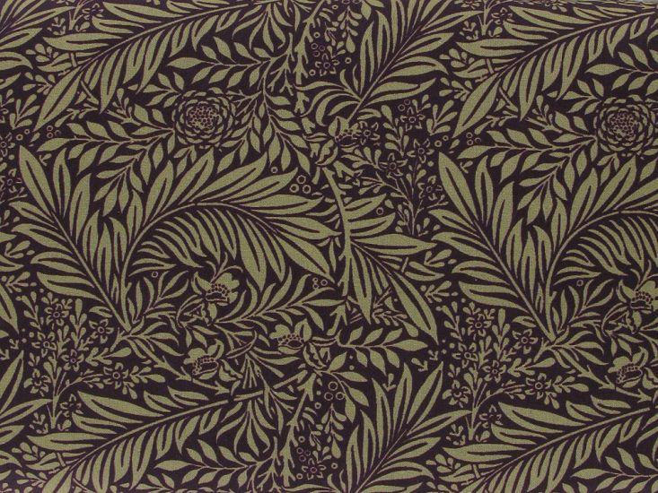 Larkspur Cotton Print, Damson