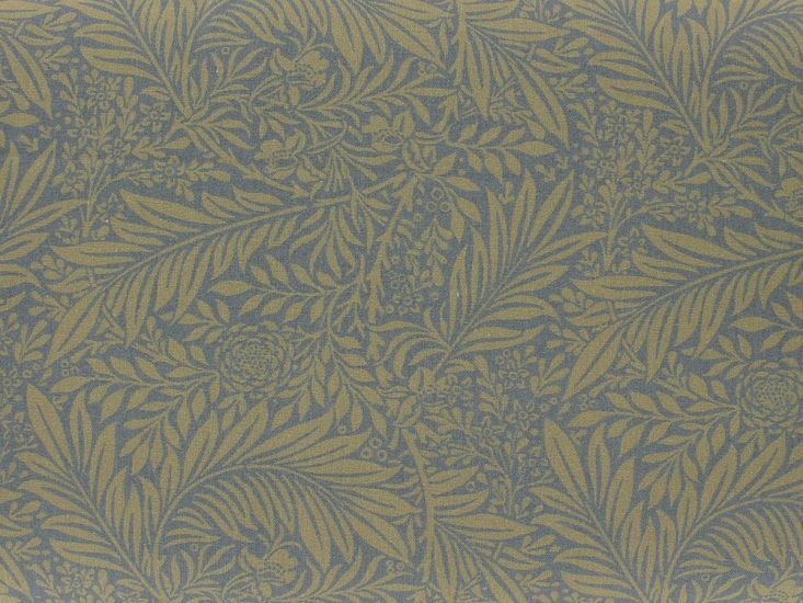 Larkspur Cotton Print, Grey