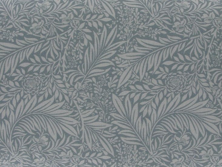 Larkspur Cotton Print, Silver