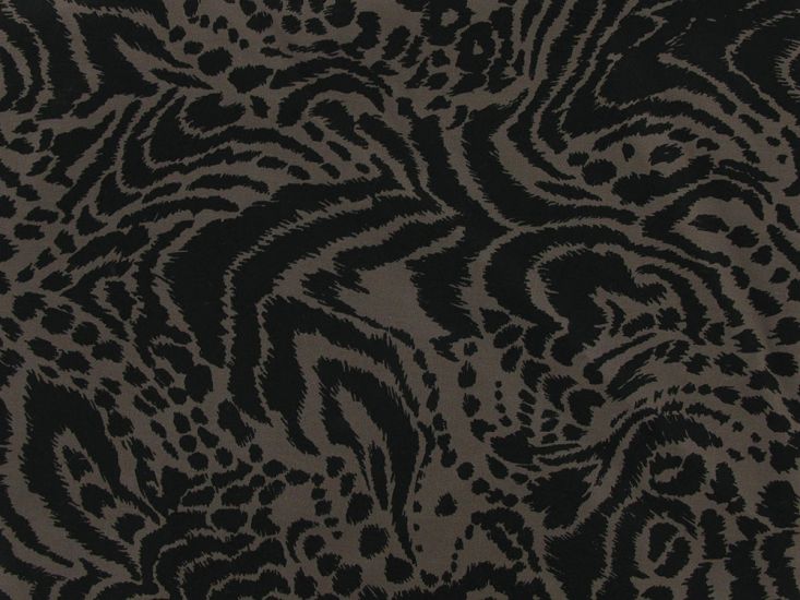 Leopard Pattern Cotton Print, Mocha