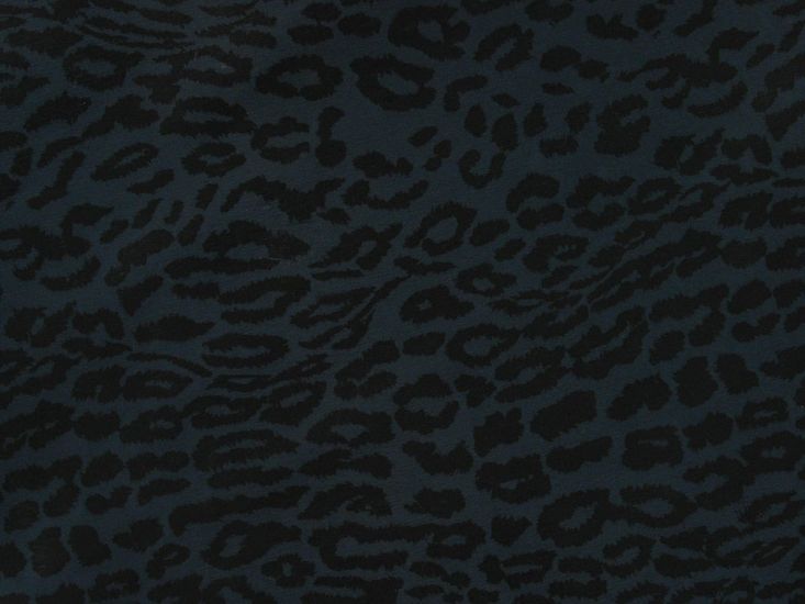 Leopard Print Lining, Cobalt