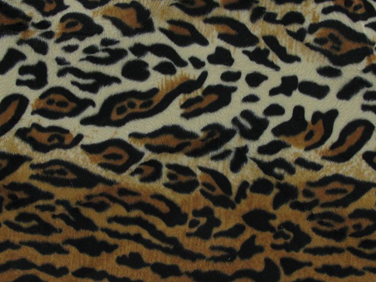 Leopard Print Velboa, Brown