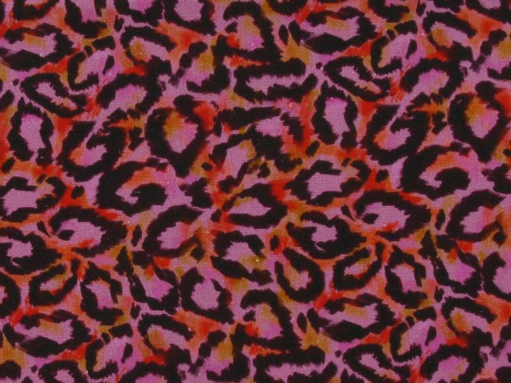 Leopard Printed Linen Blend
