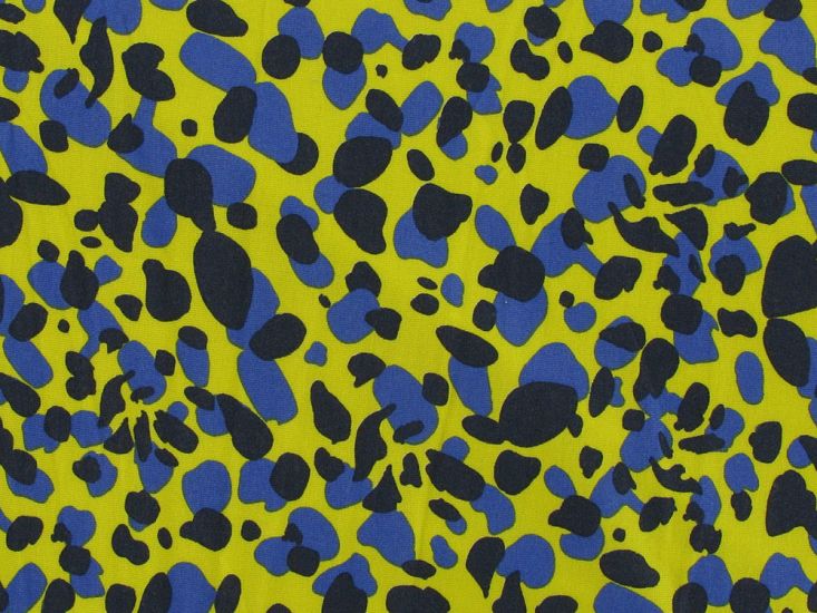 Leopard Spots Jersey Print, Yellow