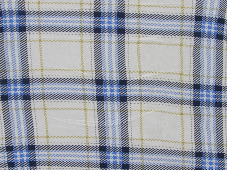 Lightweight Tartan Cotton Jersey, Catriona