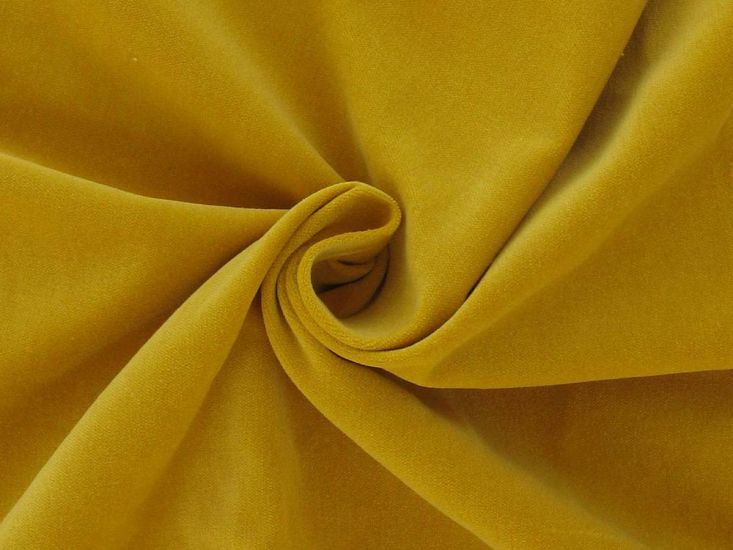 Lightweight Cotton Velvet 200 gsm, Mustard