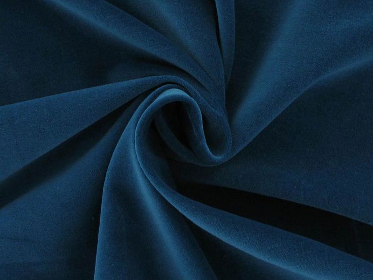 Lightweight Cotton Velvet 200 gsm, Teal