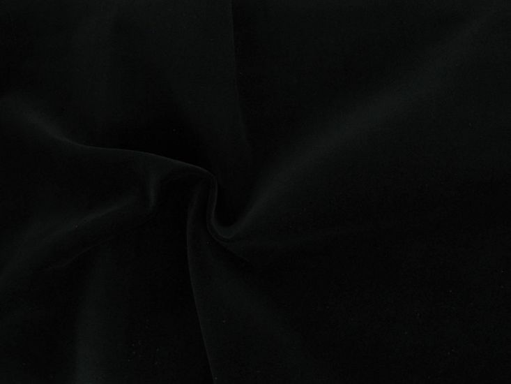 Lightweight Cotton Velvet 200  gsm, Black