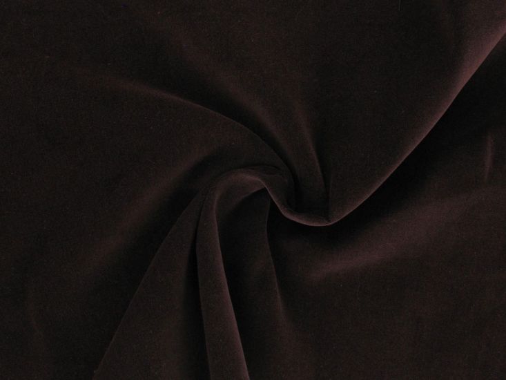 Lightweight Cotton Velvet 200  gsm, Brown