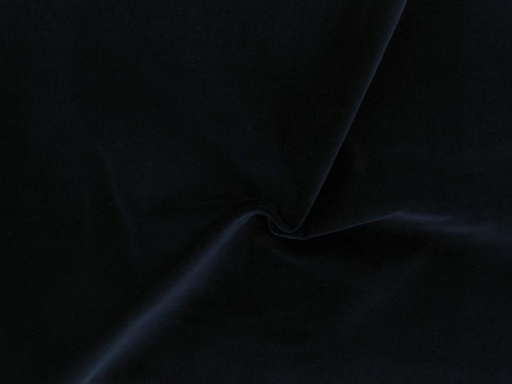 Lightweight Cotton Velvet 200  gsm, Navy