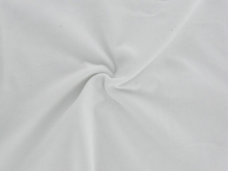 Lightweight Cotton Velvet 200  gsm, White