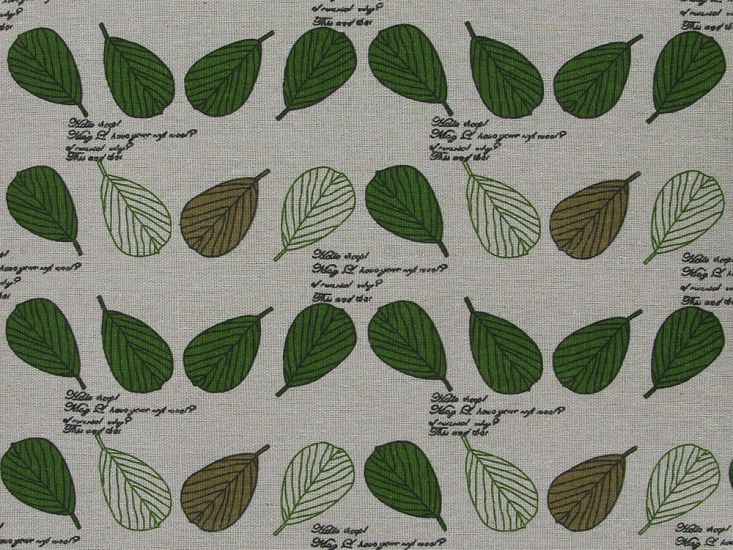 Lightweight Linen Look Canvas, Autumn Leaves