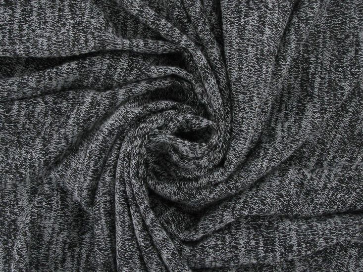 Lightweight Terry Knit, Dark Grey Melange
