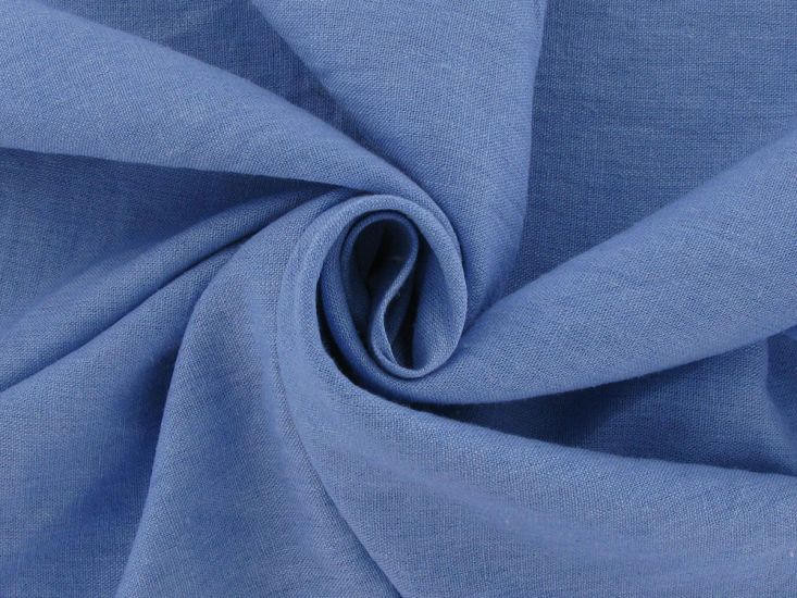 Linen Look Cotton, Denim Blue