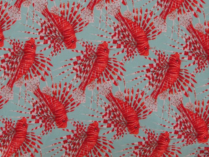 Lionfish Viscose Print