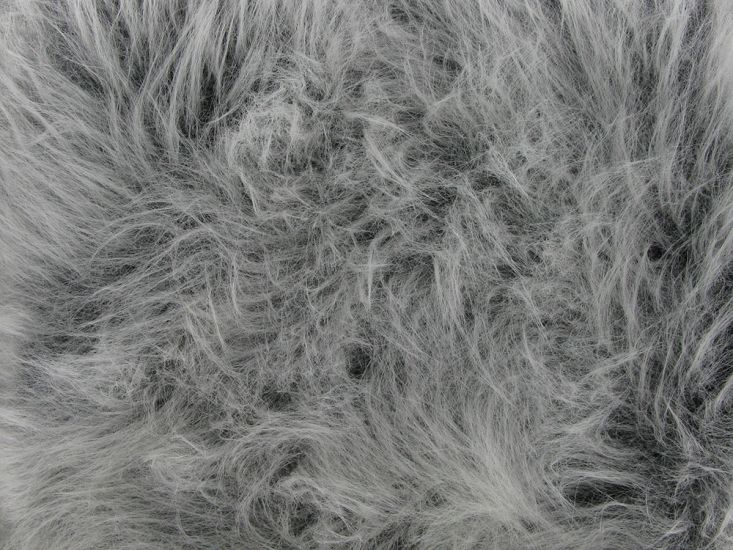 Long Hair Faux Fur, Grey