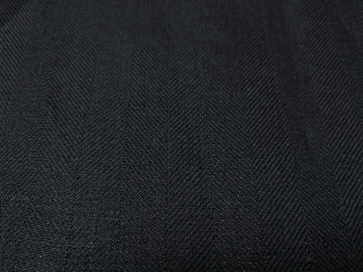 Mallow Herringbone Irish Linen, Navy