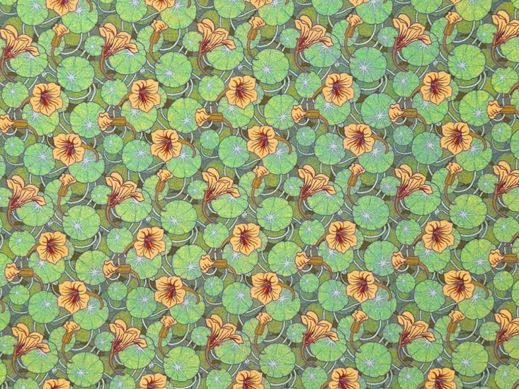 Maurice Pillard Verneuil Nasturtium Cotton Percale Print