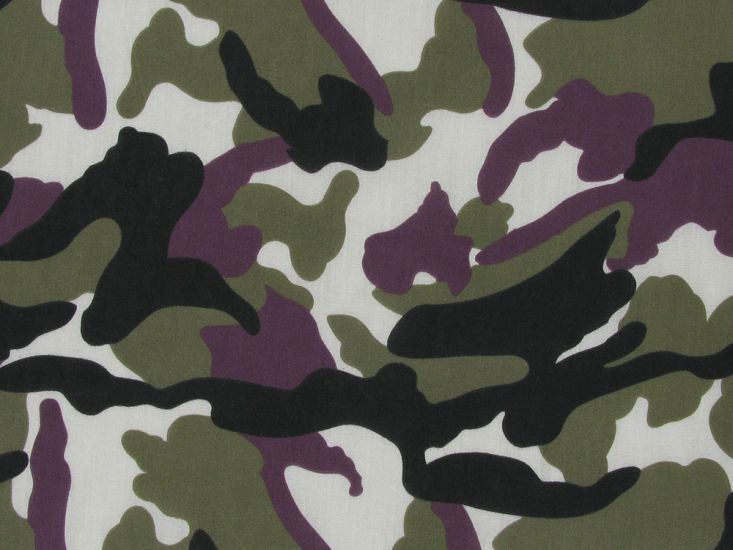 Maxi Camoflauge Polycotton Print, Amazon