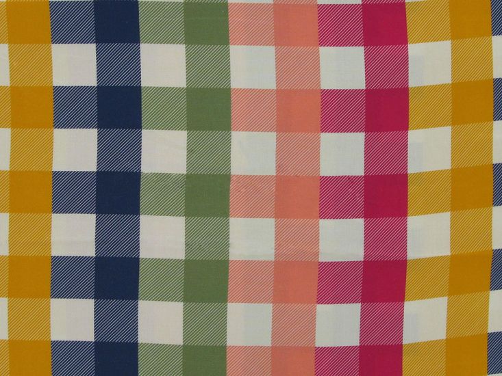 Maxi Gingham Viscose Print, Multi