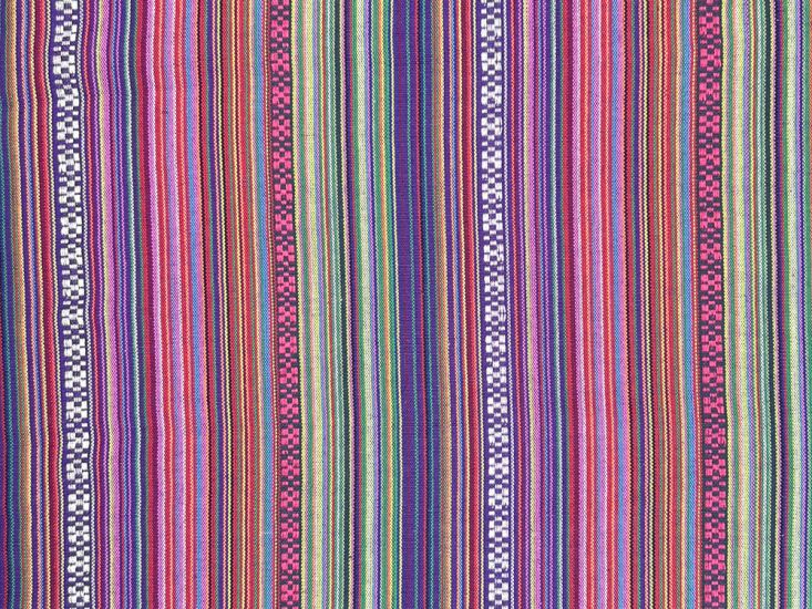 Mexi Polycotton Woven Stripe, Campeche