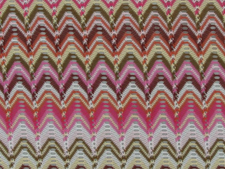 Milano Chevron Fade Lace, Autumn Sangria