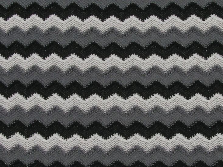 Milano Multi Chevron Lace, Graphite Wave