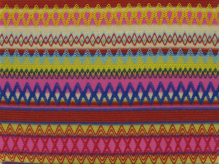 Milano Multi Stripe Lace, Tropical Prism
