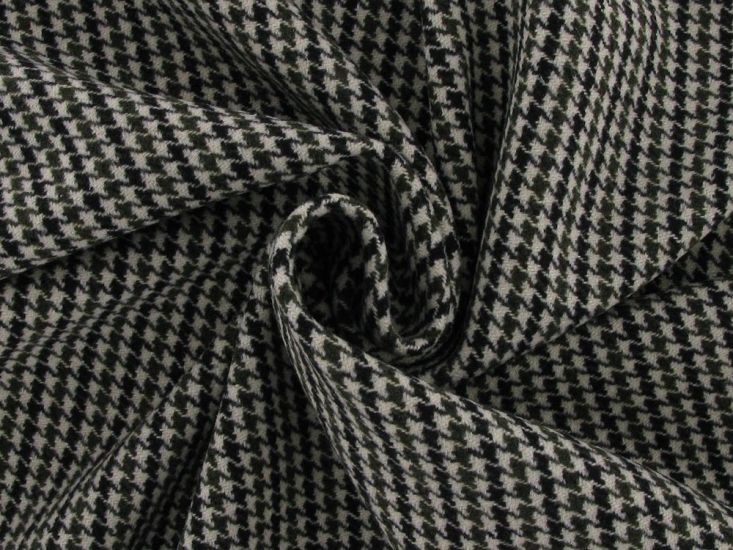 Mini Dogtooth Wool Blend, Green