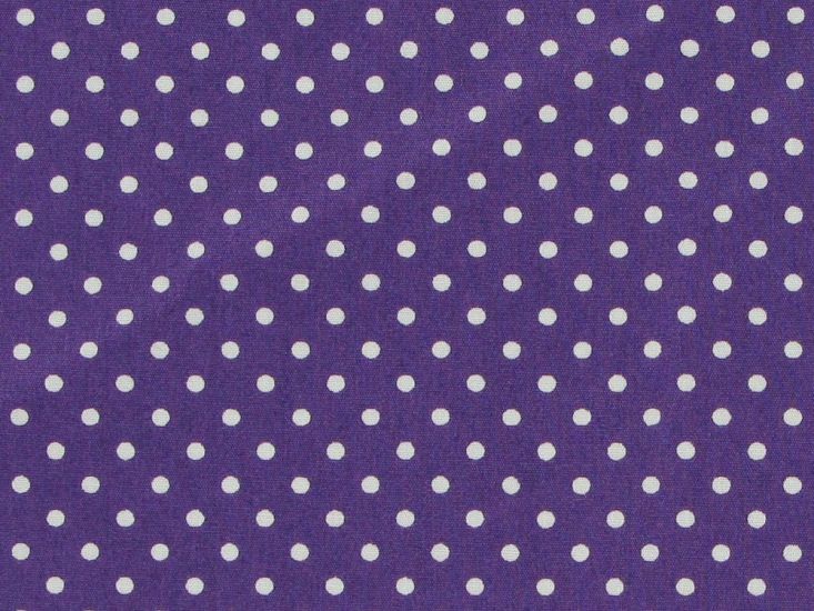 Mini Dots Cotton Poplin Print, Purple