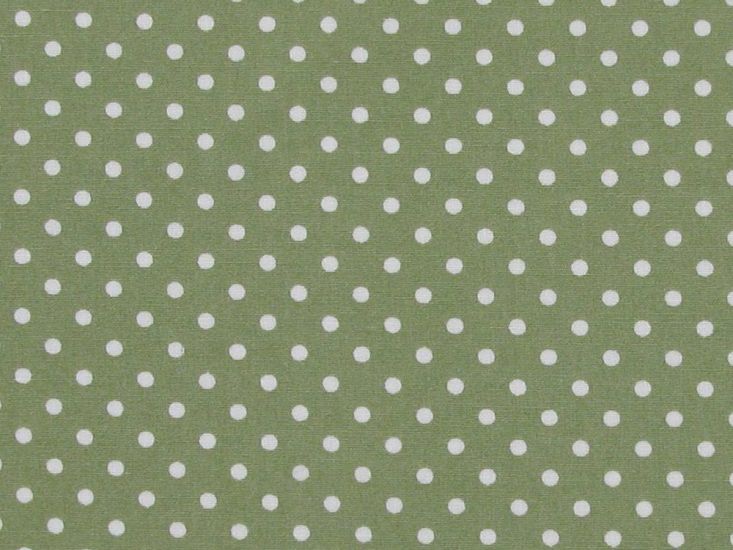 Mini Dots Cotton Poplin Print, Sage