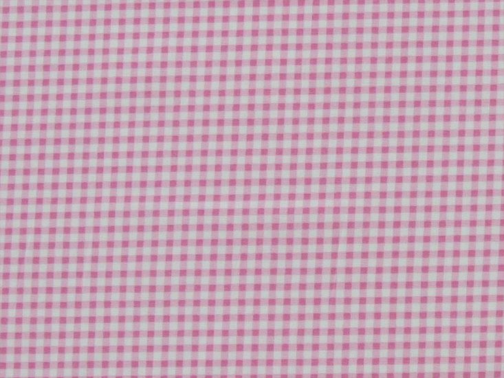 Mini Gingham Cotton Poplin Print, Pink