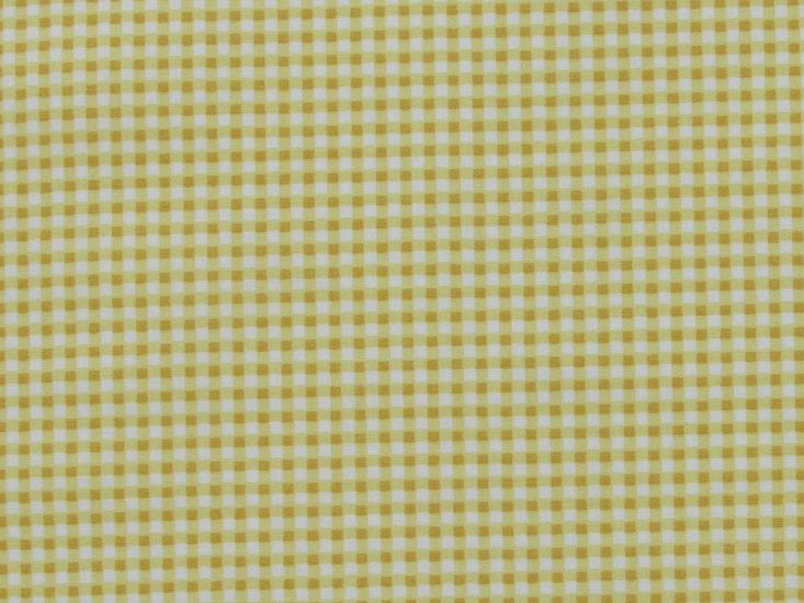 Mini Gingham Cotton Poplin Print, Yellow