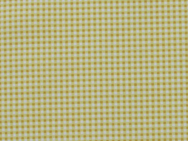 Mini Gingham Cotton Poplin Print, Yellow