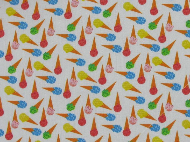 Mini Ice Creams Cotton Print