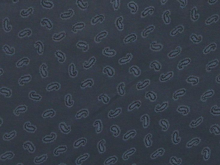 Mini Paisley Polyviscose Lining, Navy