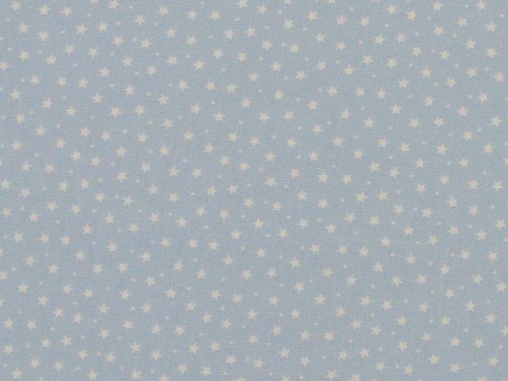 Mini Stars and Spots Cotton Poplin, Sky
