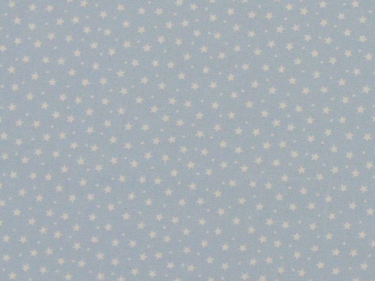 Mini Stars and Spots Cotton Poplin, Sky