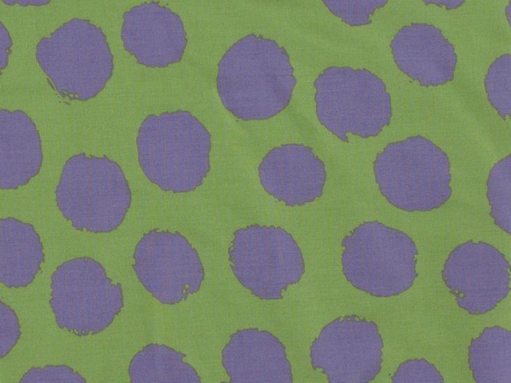 Monster Spot Viscose Print, Purple And Green